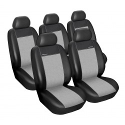 Autopotahy na Ford S-Max, od r. 2006 - 2015, 5 míst, Eco Lux barva šedá/černá
