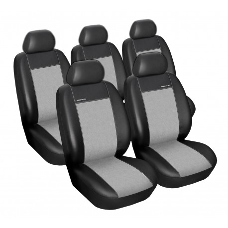 Autopotahy na Ford S-Max, od r. 2006 - 2014, 5 míst, Eco Lux barva šedá/černá