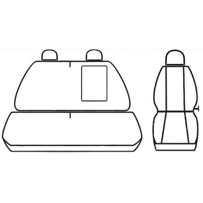 Autopotahy na Peugeot Boxer II., 3 místa, od r. 2006, Lux style barva antracit