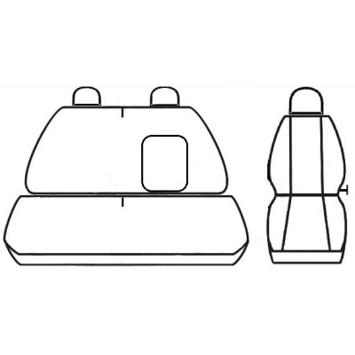 Autopotahy na Peugeot Expert I., od r. 1996 - 2006, 3 místa, Dynamic Žakar tmavý