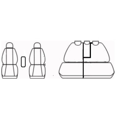 Autopotahy na Volkswagen Golf V. Plus, od r. 2004, kožené Authentic Leather III.