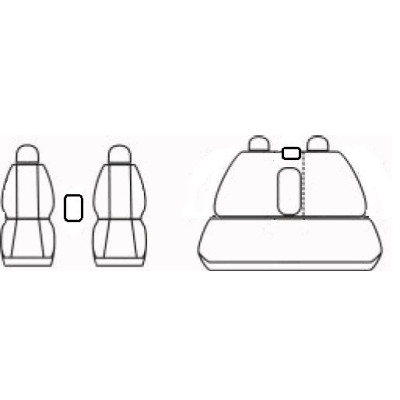 Autopotahy na Volkswagen Touareg I., od r. 2002 - 2010, kožené Authentic Leather