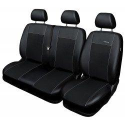 Autopotahy na Volkswagen T6, 3 místa, 1+2, od r. 2015, Eco Lux barva černá