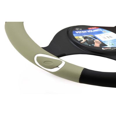 Potah volantu RALLY béžový