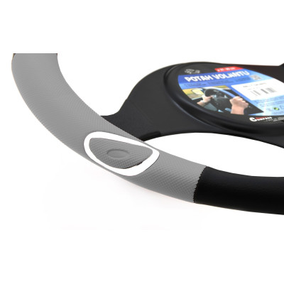 Potah volantu RALLY šedý