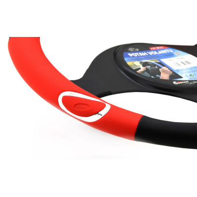 Potah volantu RALLY červený