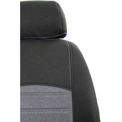 Autopotahy na míru, model Florencie, barva černá/šedá