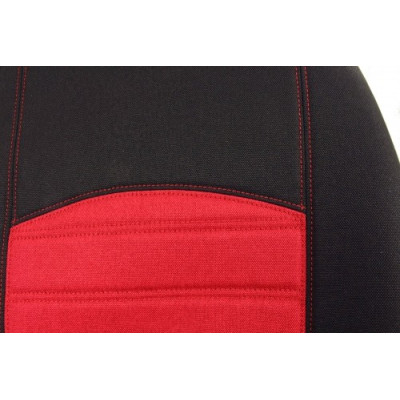 Autopotahy na míru, model Florencie, barva černá/červená