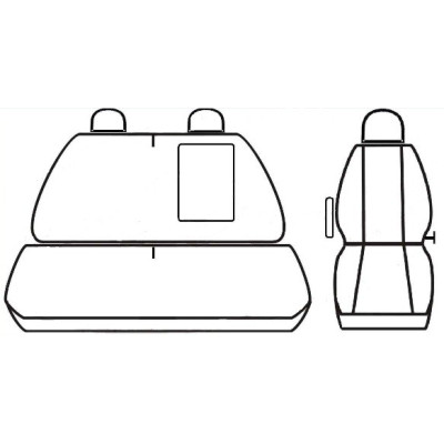 Autopotahy na Citroen Jumper II., 3 místa, od roku 2006, Lux style barva antracit