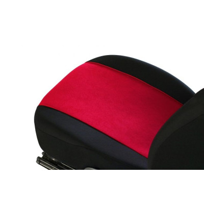 Autopotahy na přední sedadla Tuning Extreme Alcantara, barva červená