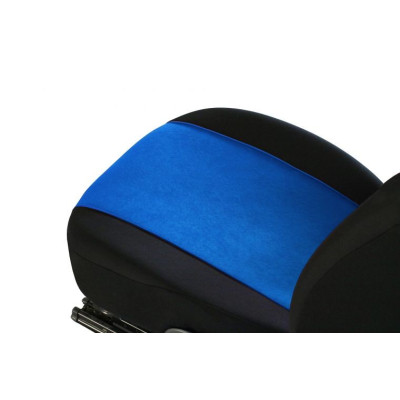 Autopotahy na přední sedadla Tuning Extreme Alcantara, barva modrá