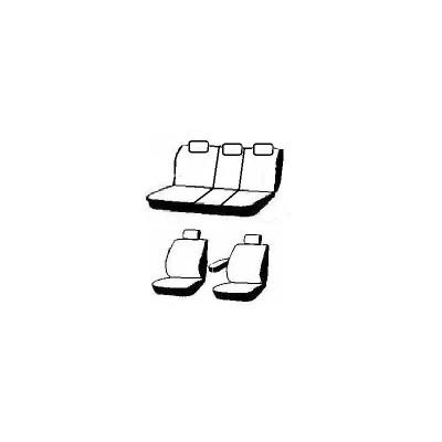 Autopotahy na Mazda 5, od r. 2005 - 2010, Elegance alcantara černo červené