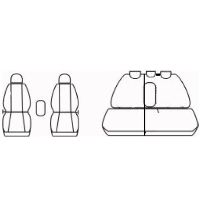 Autopotahy na Opel Grandland X, od r. 2017, Elegance alcantara černo červené