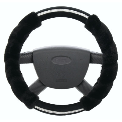 Potah volantu Diamond, barva černá