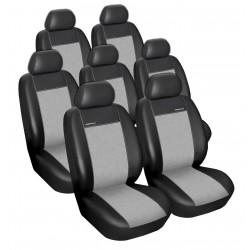 Autopotahy na Seat Alhambra, 7 míst, od roku 2010, Eco Lux barva šedá/černá
