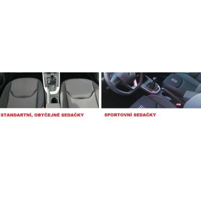 Autopotahy na Seat Arona, od r. 2017, Elegance alcantara černo modré