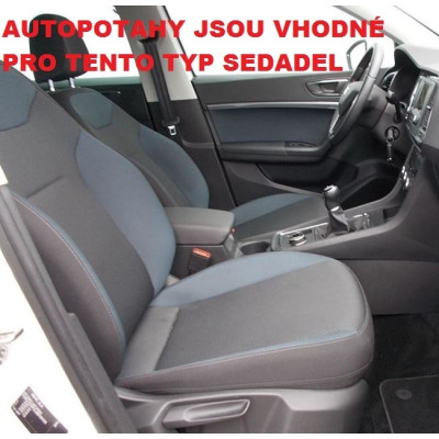 Autopotahy na Seat Ateca, od r. 2016, Elegance alcantara černo modré