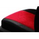 Autopotahy na Škoda Fabia II., nedělená zadní sedadla, Elegance alcantara černo červené