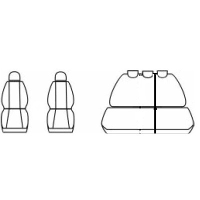 Autopotahy Authentic Doblo Žakar na Kia Ceed II., od roku 2012, bez zadní loketní opěrky