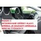 Autopotahy na Škoda Octavia III., přední opěrky hlavy integrované, Elegance alcantara černo modré