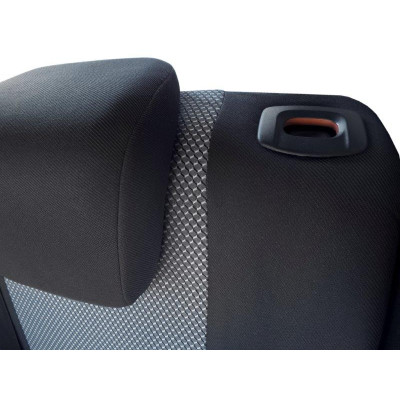 Autopotahy na Škoda Rapid, dělené opěradlo bez zadní loketní opěrky, Dynamic šedé