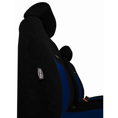 Autopotahy Elegance alcantara na Ford S-Max, 5 míst, od roku 2006 - 2010, černo modré