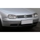 Autopotahy na Volkswagen Golf IV., od r. 1997 - 2006, se zadní lok. opěrkou, Eco Lux barva šedá/černá
