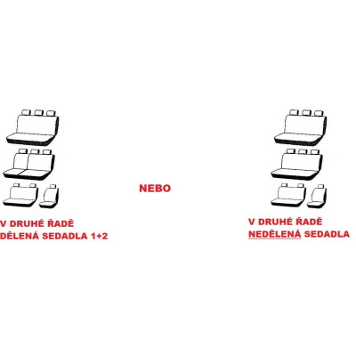 Autopotahy na Volkswagen Transporter T4, 9 míst, od r. 1990 - 2003,  Authentic Velvet