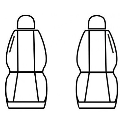 Autopotahy na Volkswagen Transporter T4, 2 místa, 1+1, od r. 1990 - 2003, kožené Authentic Leather