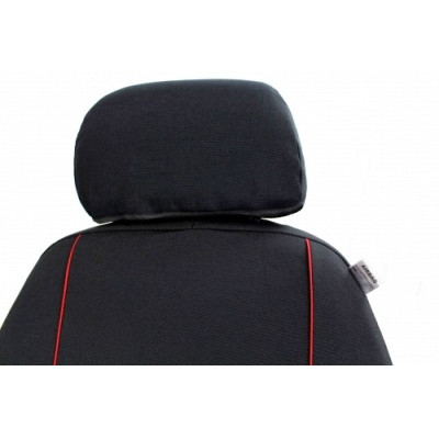 Autopotahy na míru Luxor, model Ponza, barva červená