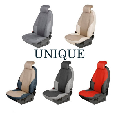 Autopotahy na míru, model UNIQUE, barva šedá/černá
