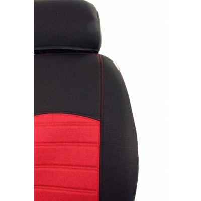 Autopotahy na míru, model Florencie, barva černá/červená
