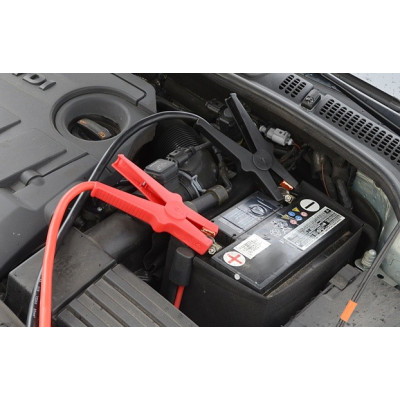 Startovací kabely 25, délka 3,5m, pro ben. motory do 5500cm3, naft. do 3000cm3