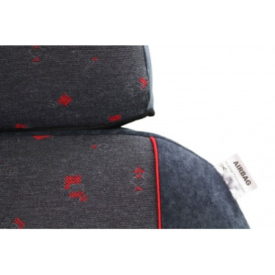 Autopotahy na míru Luxor, model Pepi, barva červená