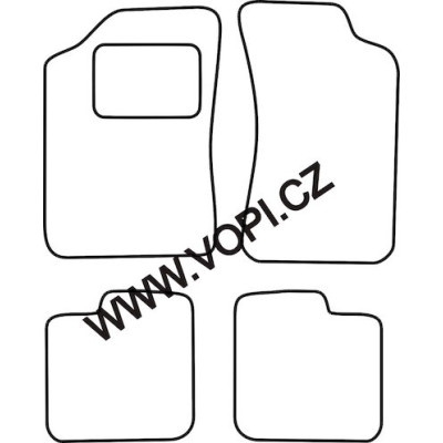 Textilní autokoberce na míru Perfectfit na Škoda Felicia