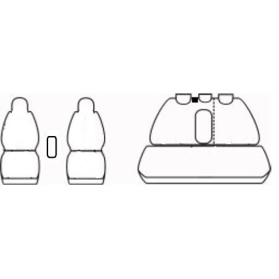 Autopotahy na Škoda Octavia III., přední opěrky hlavy integrované, kožené Authentic Leather