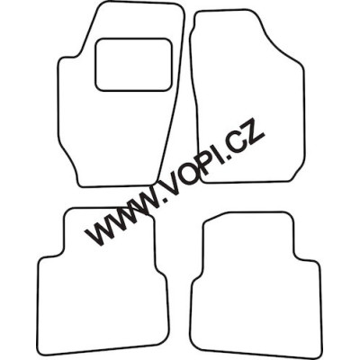 Textilní autokoberce na míru Carfit - Velur na Škoda Roomster, od r. 2006 - 2010