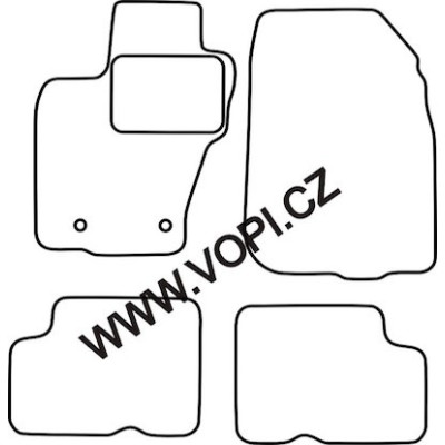 Textilní autokoberce na míru Colorfit Tunning - Velur na Dacia Duster II., od r. 2014 - 2017