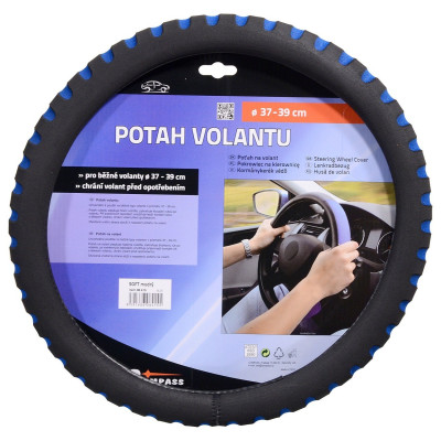 Potah volantu Soft modrý