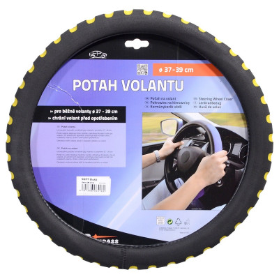 Potah volantu Soft žlutý