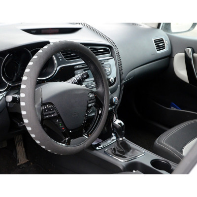 Potah volantu Soft šedý