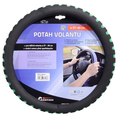 Potah volantu Soft zelený