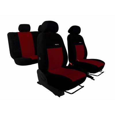 Autopotahy na Dacia Lodgy, 5 míst, od r. 2017, Elegance alcantara černo vínové