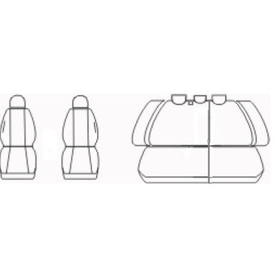 Autopotahy Lux style na Kia Ceed I., od roku 2006 - 2012, barva antracit