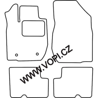 Textilní autokoberce na míru Perfectfit na Dacia Logan II., od r. 2012 - 2020