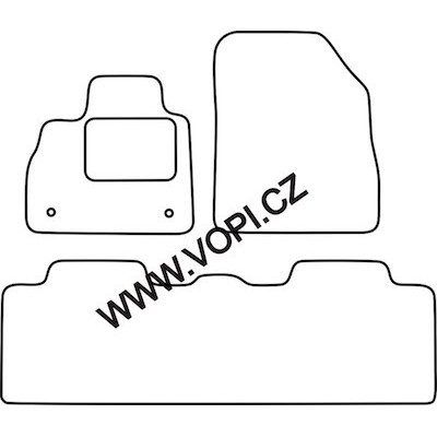 Textilní autokoberce na míru Colorfit Tunning - Velur na Dacia Logan II. MCV, od r. 2013 - 2020