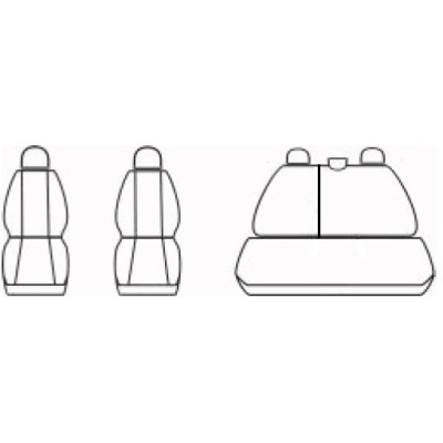 Autopotahy na Dacia Sandero I., od 2008 - 2012, Authentic Leather