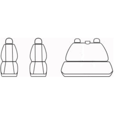 Autopotahy na Dacia Sandero I., od 2008 - 2012, Authentic Leather