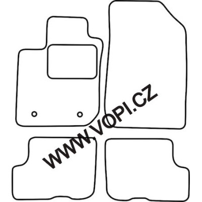 Textilní autokoberce na míru Royalfit - Velur extra na Dacia Sandero II., od r. 2012 - 2020