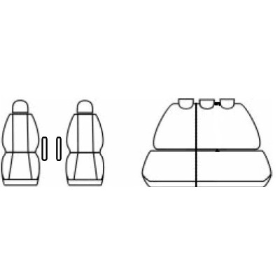 Autopotahy na Citroen Berlingo II., od roku 2008 - 2018, kožené Authentic Leather III.